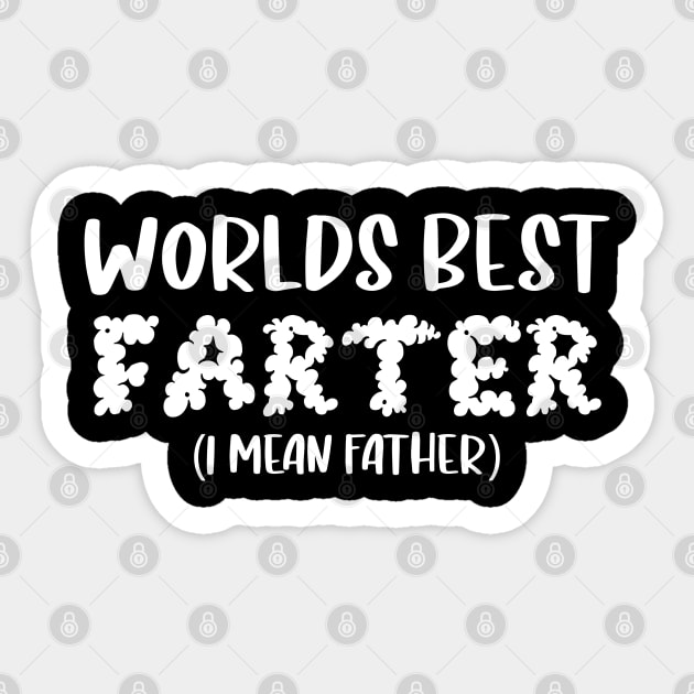 Worlds Best Farter - Fathers Day Gift Sticker by G! Zone